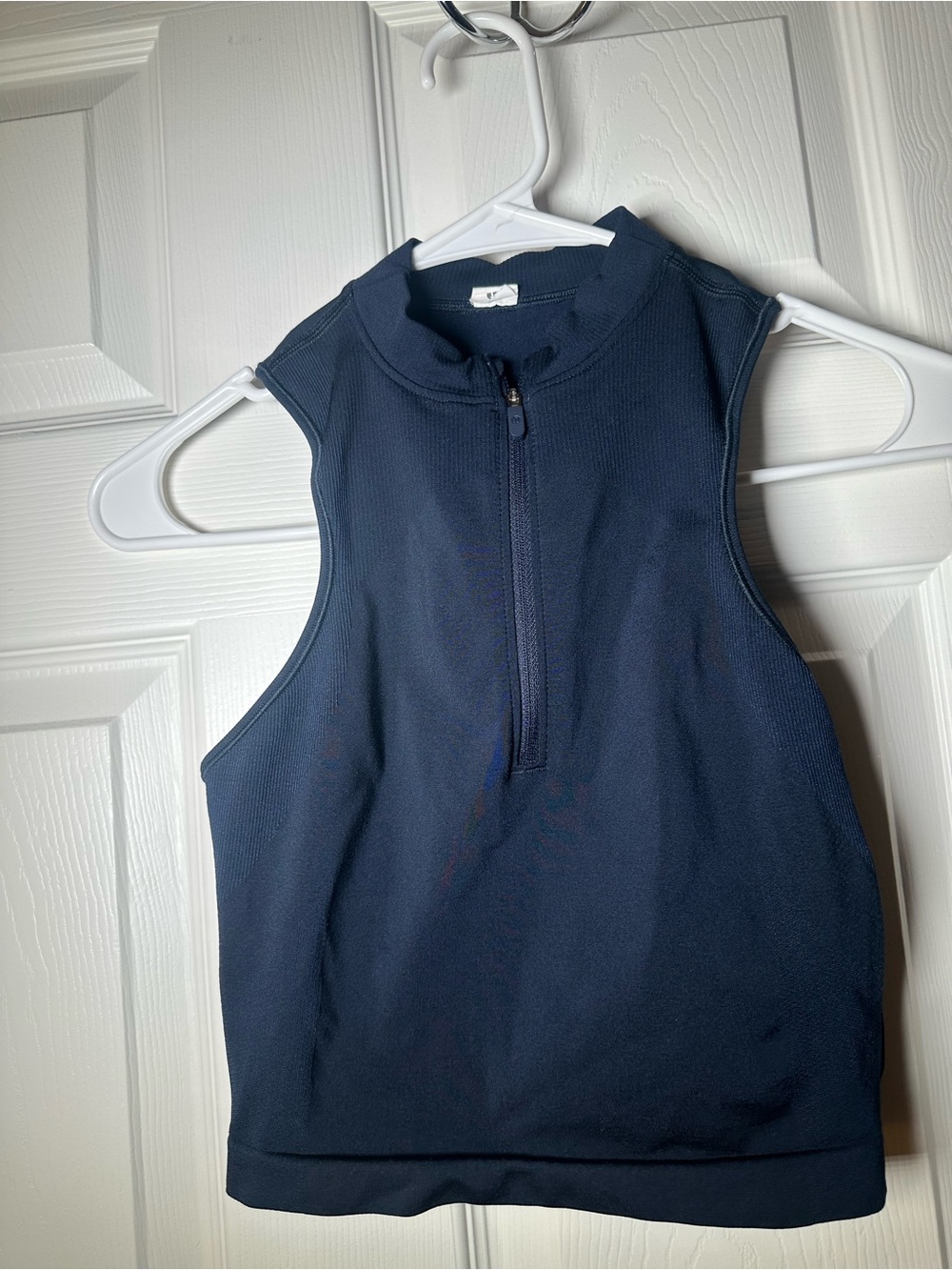 Lululemon Navy Sleeveless Half-Zip Tank